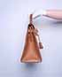 Kelly Sellier 32 Toile/Courchevel Leather in Natural/Gold, side view
